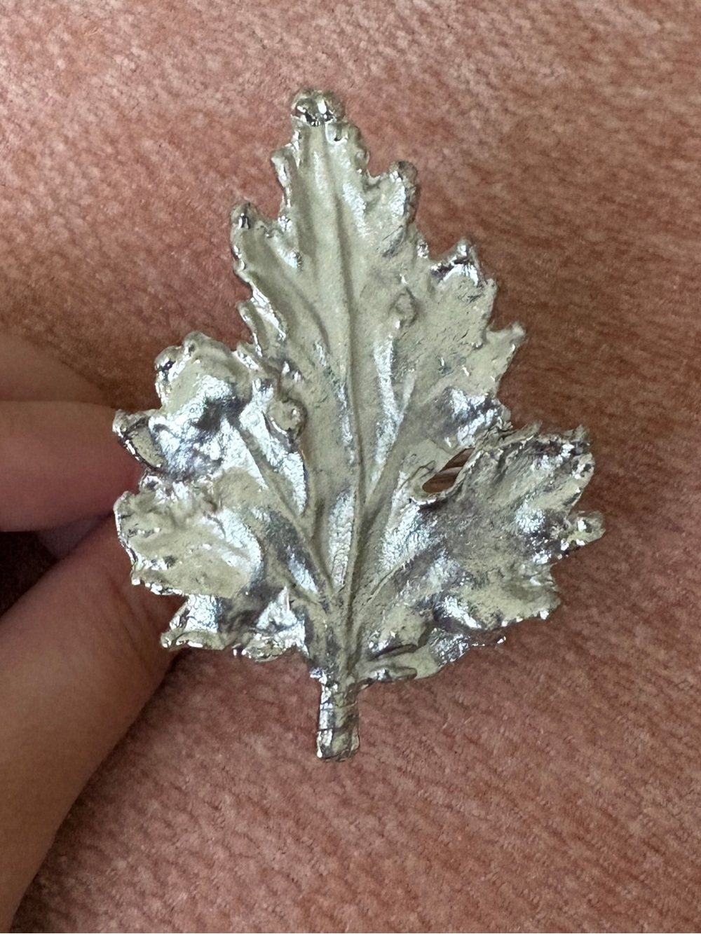 Silver Leaf Decorative Accent - Home Accents